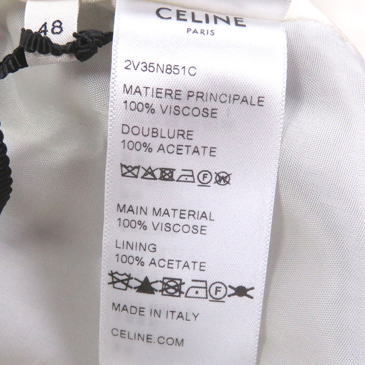 未使用品□CELINE セリーヌ 2V35N851C スパンコール エンブロイダリー アメリカンテディジャケット ブルゾン 48 イタリア製 正規品