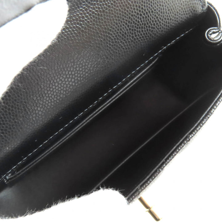 未使用品★CHANEL シャネル AP4244 キャビアスキン ココハンドル ミニ ショルダーバッグ ブラック ゴールド金具 箱・保存袋付 イタリア製