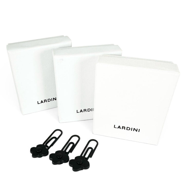 未使用品▲LARDINI ラルディーニ ブートニエール FLWPIN ステンレススチール フラワーモチーフ ラペルピン 3個セット 定価9900円