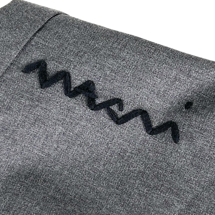 極美品▲MARNI マルニ 25SS GOMA0700U0 ウール100％ ロゴ刺繡 バルーンスカート ミディスカート グレー 42 イタリア製 正規品 レディース