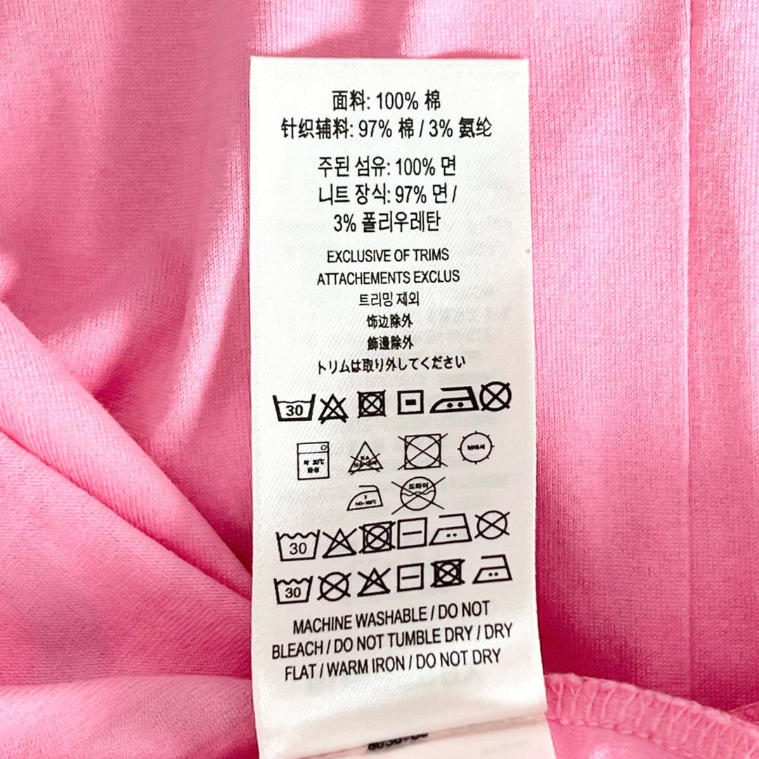 美品▲BURBERRY バーバリー 8030788 ティッシ期 コットン100％ ホースフェリープリント 半袖Ｔシャツ ピンク XS 正規品 メンズ