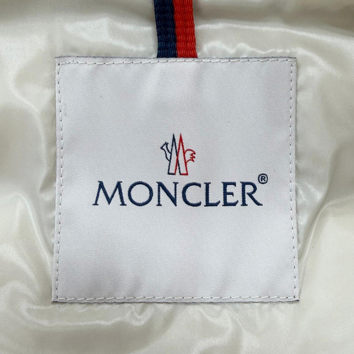未使用品◇MONCLER モンクレール 22-23AW H20931A00102 GUICHARD ロゴワッペン付 ラムスキン切替 ダウンジャケット ベージュ 1 正規品