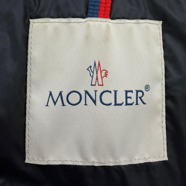 美品☆MONCLER モンクレール 2022年製 H20931C51601 HERMIFUR エルミファー ロゴワッペン・フード付 ダウンコート ブラック 00 正規品