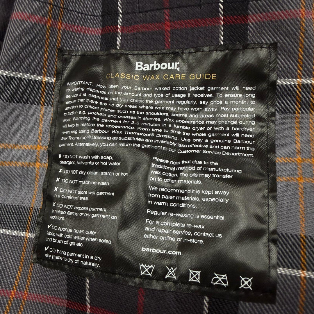 美品▼Barbour バブアー 25AW 252MWX0018 BEDALE 襟コーデュロイ ロゴ刺繍 WZIPUP ワックスジャケット ブラック 38 UK製 正規品 メンズ