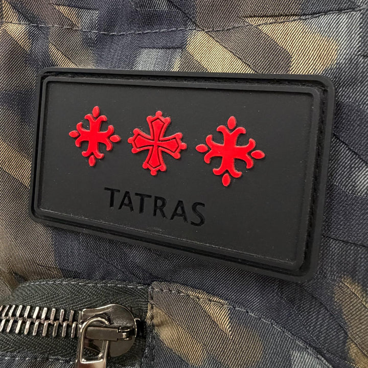 極美品▼TATRAS タトラス 22AW MTLA22A4163-D DOSSO カモフラ 迷彩柄 ワッペン付き フーデッド WZIPUP ダウンジャケット マルチ 3 正規品