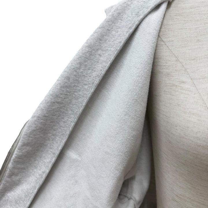 極美品★Alexander Wang アレキサンダーワン 4CC1252112 コットン100％ ラインストーン 裏起毛 ZIP UP パーカー グレー XS 正規品