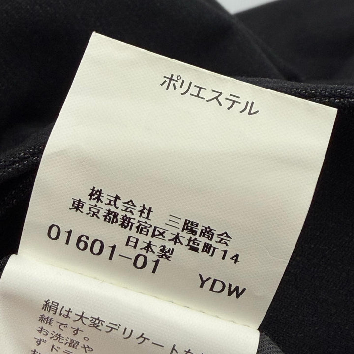 美品▼BURBERRY LONDON バーバリーロンドン ウール シルク 比翼仕立て ロングコート ダークグレー M 日本製 正規品 メンズ ビジネス◎