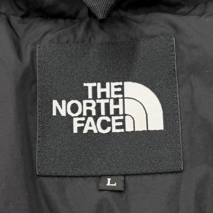 極美品▼THE NORTH FACE ザ・ノースフェイス ND92331 Nuptse Hoodie ロゴ刺繍 フーデッド ダウンジャケット ブラック L 正規品 メンズ