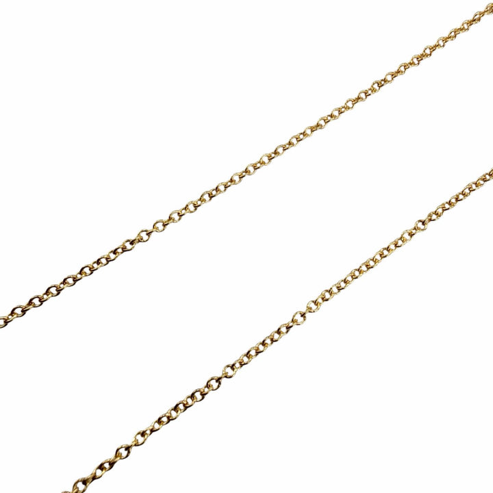 美品☆TIFFANY&amp;Co. ティファニー バイザヤード 1P ダイヤ ネックレス 750（YG） ダイヤモンド約0.05ct イエローゴールド 重量1.77g
