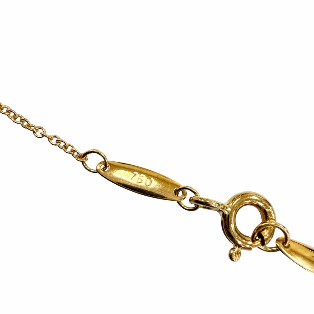 美品☆TIFFANY&amp;Co. ティファニー バイザヤード 1P ダイヤ ネックレス 750（YG） ダイヤモンド約0.05ct イエローゴールド 重量1.77g