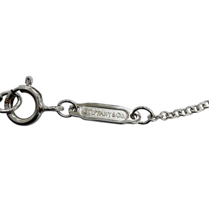 美品☆TIFFANY&amp;Co. ティファニー ティファニーT スマイル ペンダント ミニ AU750(WG) ダイヤモンド ホワイトゴールド 重量2.32g 保袋付