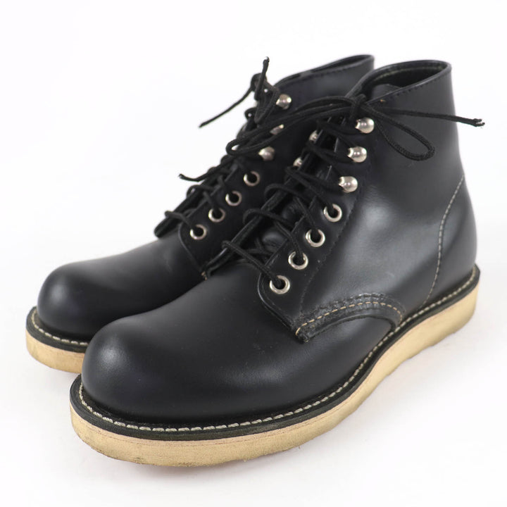 美品☆RED WING レッドウィング 8165 アイリッシュセッター 犬タグ クラシック プレーントゥ レザー ショートブーツ 23.5cm レディース