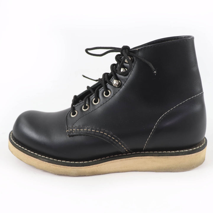 美品☆RED WING レッドウィング 8165 アイリッシュセッター 犬タグ クラシック プレーントゥ レザー ショートブーツ 23.5cm レディース