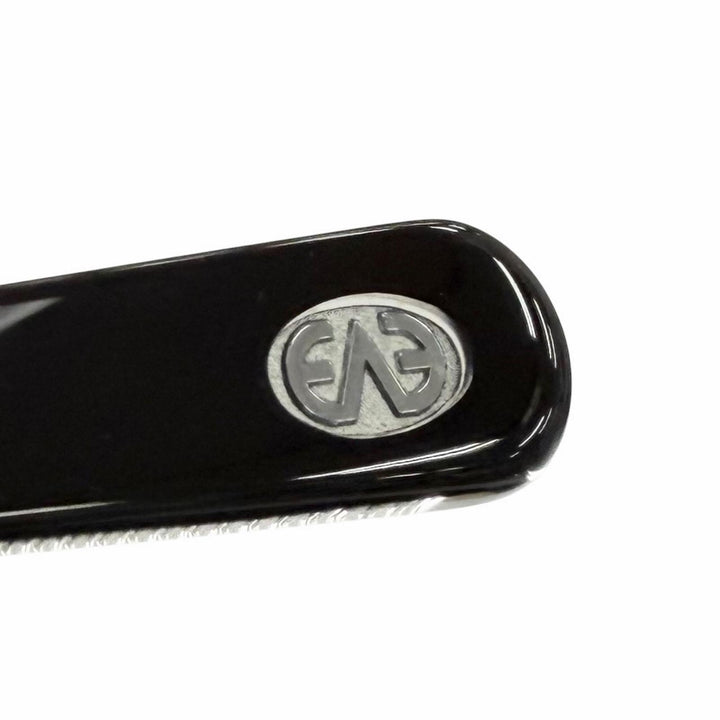 極美品▼EYEVAN アイヴァン Berman ボストン メガネ 眼鏡 アイウェア ブラック シルバー 46□22-145 度入り 日本製 メンズ 箱・保存袋付