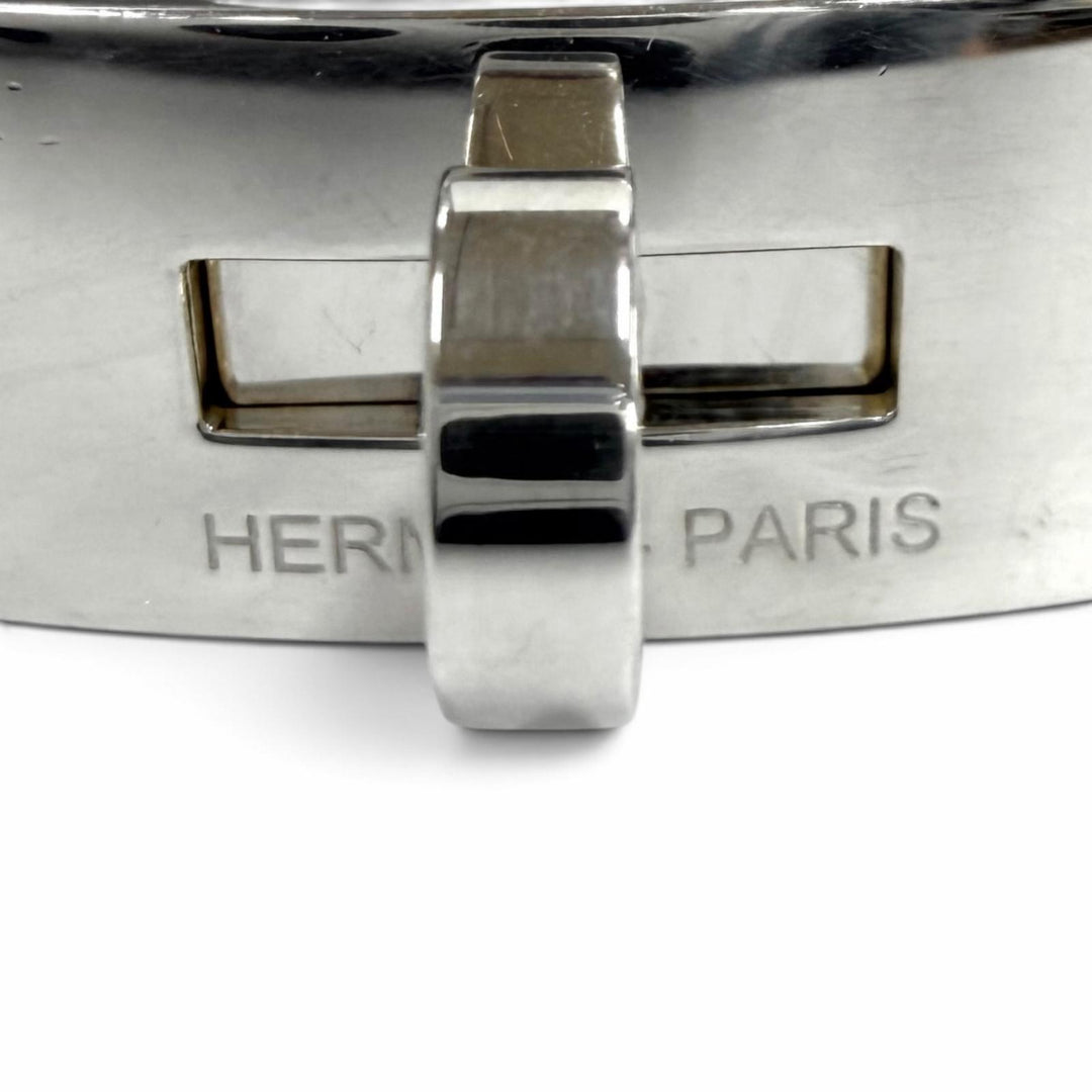 極美品★HERMES エルメス 2022年製 ケリーグルメットGM AG925 ブレスレット アクセサリー シルバー イタリア製 重量72.4g レディース
