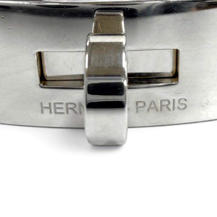 極美品★HERMES エルメス 2022年製 ケリーグルメットGM AG925 ブレスレット アクセサリー シルバー イタリア製 重量72.4g レディース