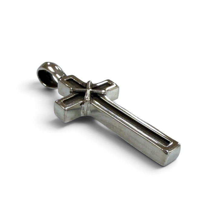 美品▼CHROME HEARTS クロムハーツ MAPLE SOAP CROSS メイプルソープクロス 925 ペンダントトップ シルバー 重量2.71g メンズ レディース