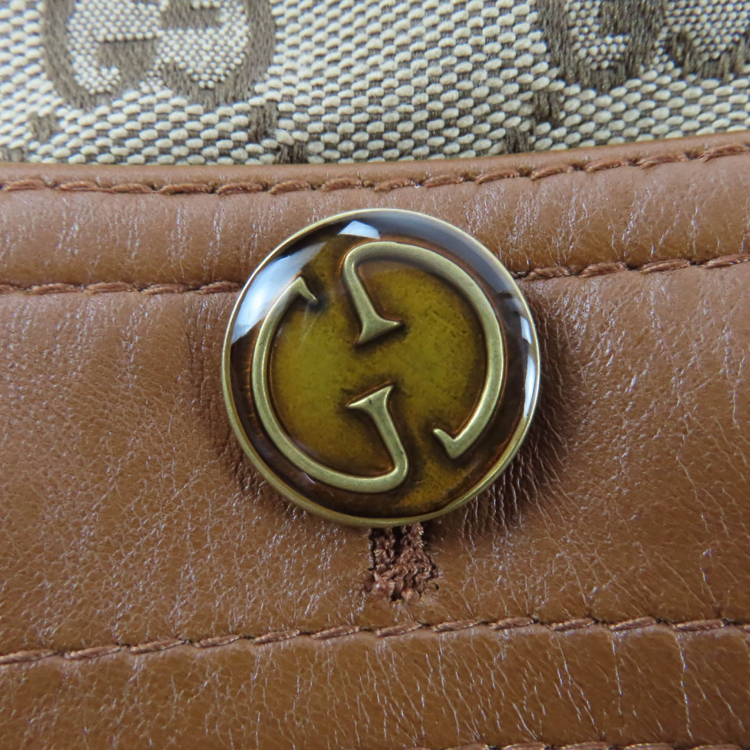 未使用品☆GUCCI グッチ 682302 ホースビット金具ウェブラインベルト付 GGキャンバス ジャケット ブラウン系 38 正規品 レディース