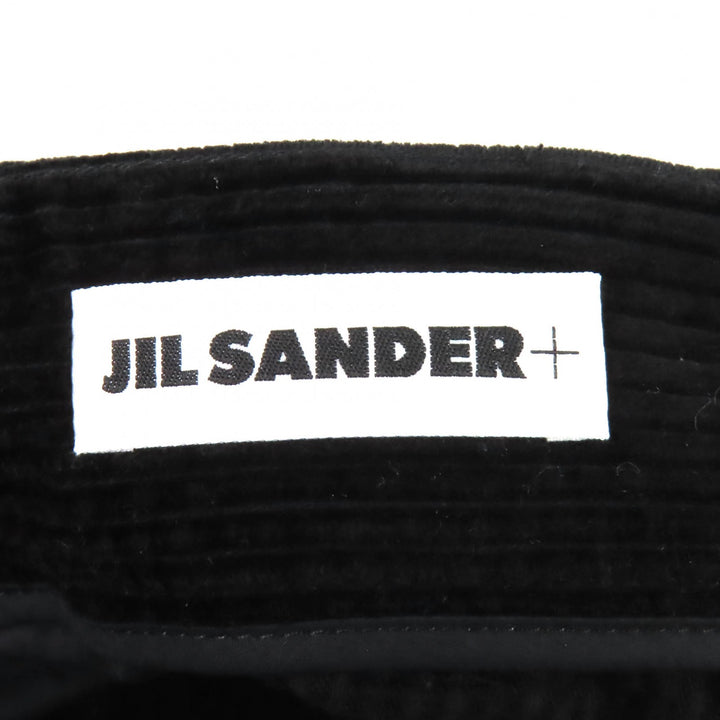 極美品△JIL SANDER+ ジルサンダープラス JPUT311055 コットン100％ コーデュロイパンツ フルレングスパンツ ブラック 44 伊製 正規品