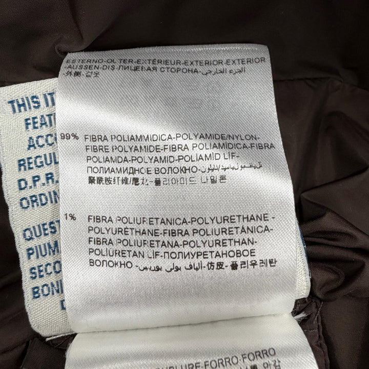極美品◇MONCLER モンクレール GRILLON 滝沢眞規子着 レザー使い トグルボタン ラクーンファー付 ダウンジャケット 茶 0 レディース