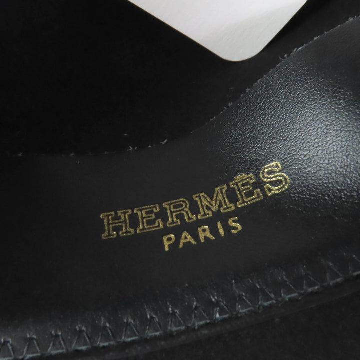 未使用品☆HERMES エルメス 202013N ゴールド金具 シェーヌダンクル ビーバーフェルト ハット ブラック 57 イタリア製 レディース
