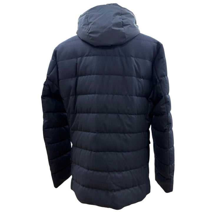 美品▼MONCLER モンクレール VERNOUX ヴェルヌ ウール フーデッド レイヤードデザイン テーラード ダウンジャケット 希少大きいサイズ5
