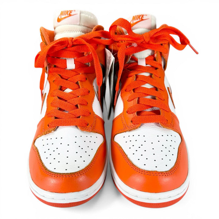未使用品▲NIKE ナイキ 850477-101 DUNK RETRO QS シラキュース ダンク ハイ ハイカットスニーカー オレンジ ホワイト 26cm メンズ 箱付