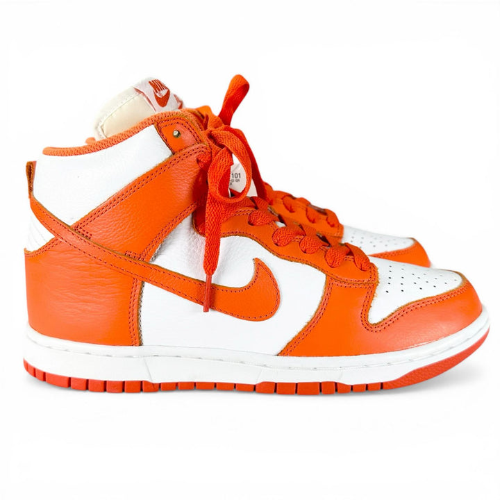 未使用品▲NIKE ナイキ 850477-101 DUNK RETRO QS シラキュース ダンク ハイ ハイカットスニーカー オレンジ ホワイト 26cm メンズ 箱付