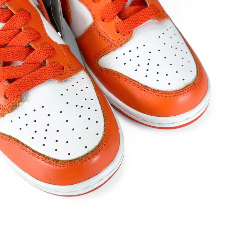 未使用品▲NIKE ナイキ 850477-101 DUNK RETRO QS シラキュース ダンク ハイ ハイカットスニーカー オレンジ ホワイト 26cm メンズ 箱付