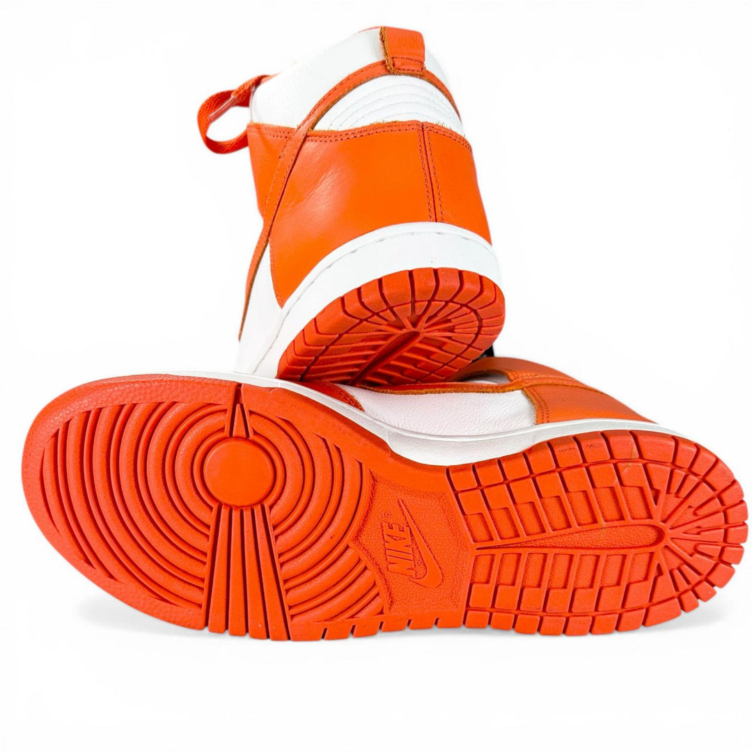 未使用品▲NIKE ナイキ 850477-101 DUNK RETRO QS シラキュース ダンク ハイ ハイカットスニーカー オレンジ ホワイト 26cm メンズ 箱付