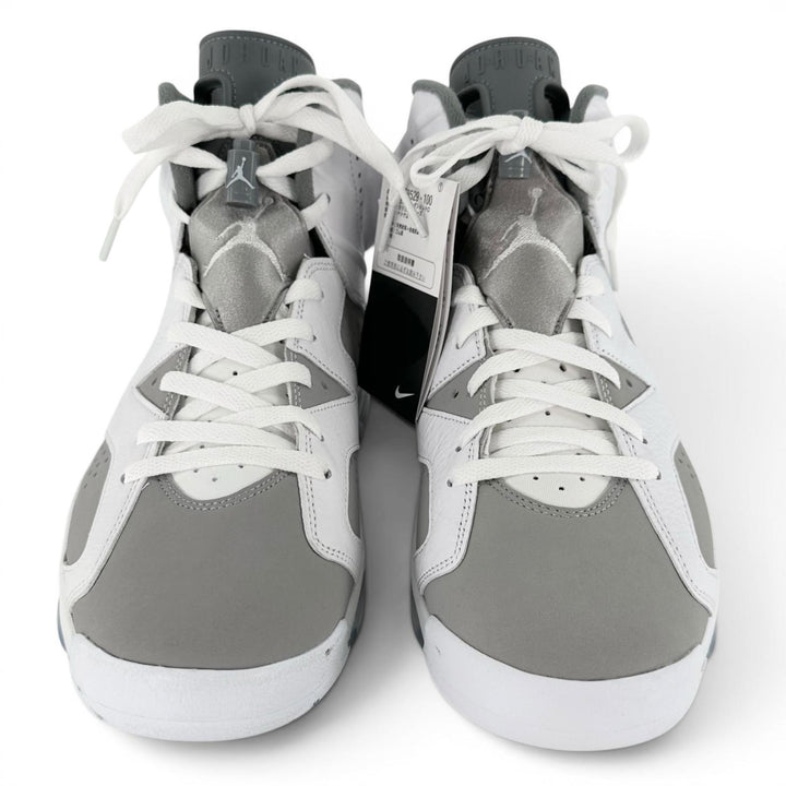 未使用品▲NIKE ナイキ CT8529-100 AIR JORDAN 6 RETRO JORDAN BRAND レザー ハイカットスニーカー ホワイト グレー 28.5cm メンズ 箱付