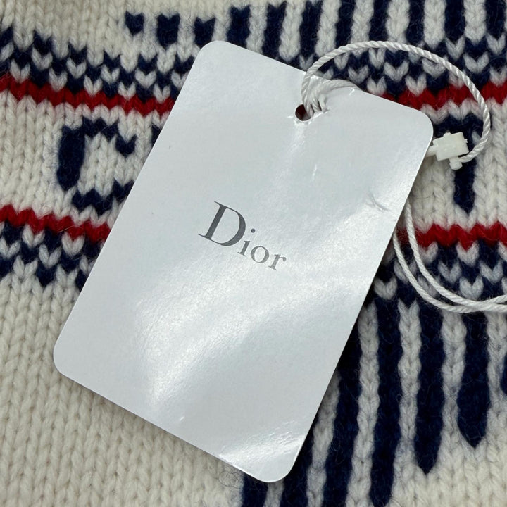 極美品▼Christian Dior クリスチャンディオール 21AW 15DAL715I175 ディオールアルプス カシミヤ混 スターロゴ ニットキャップ 正規品