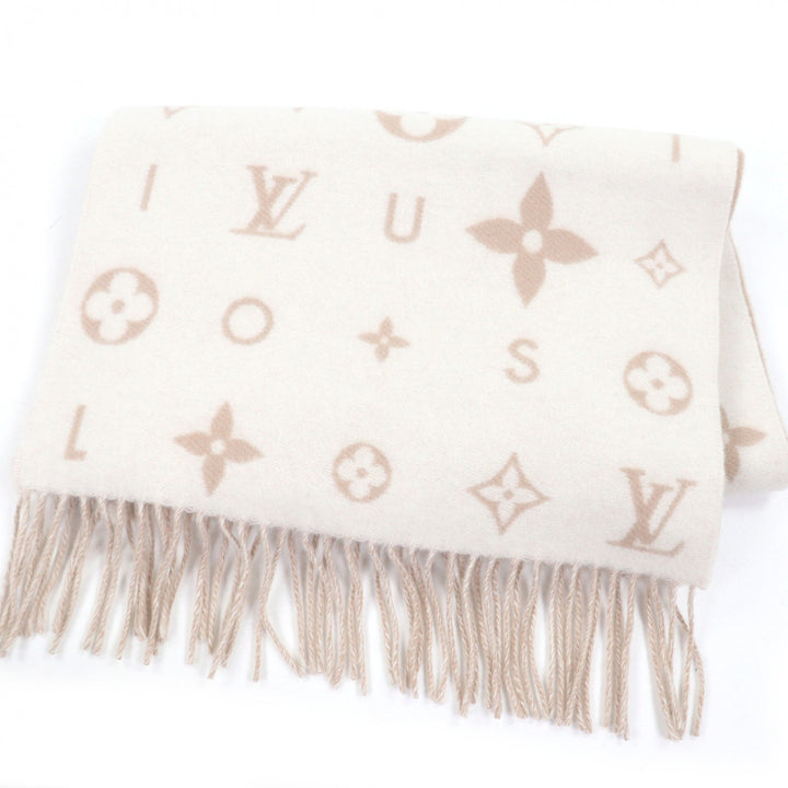 極美品□LOUIS VUITTON ルイヴィトン 2025年製 M97660 マフラー・レイキャビック クラウド カシミヤ100％ ベージュ イタリア製 正規品