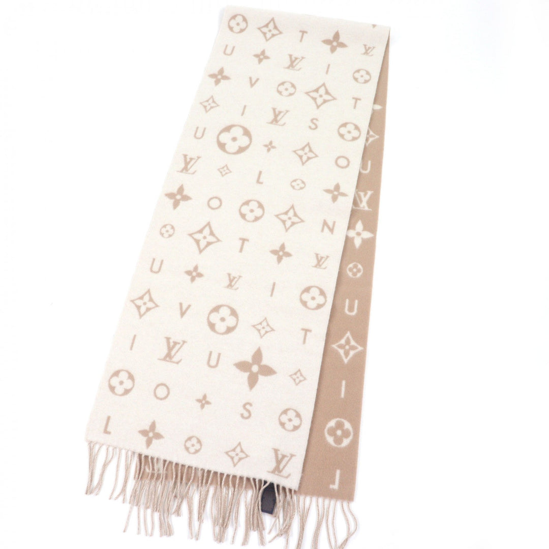 極美品□LOUIS VUITTON ルイヴィトン 2025年製 M97660 マフラー・レイキャビック クラウド カシミヤ100％ ベージュ イタリア製 正規品