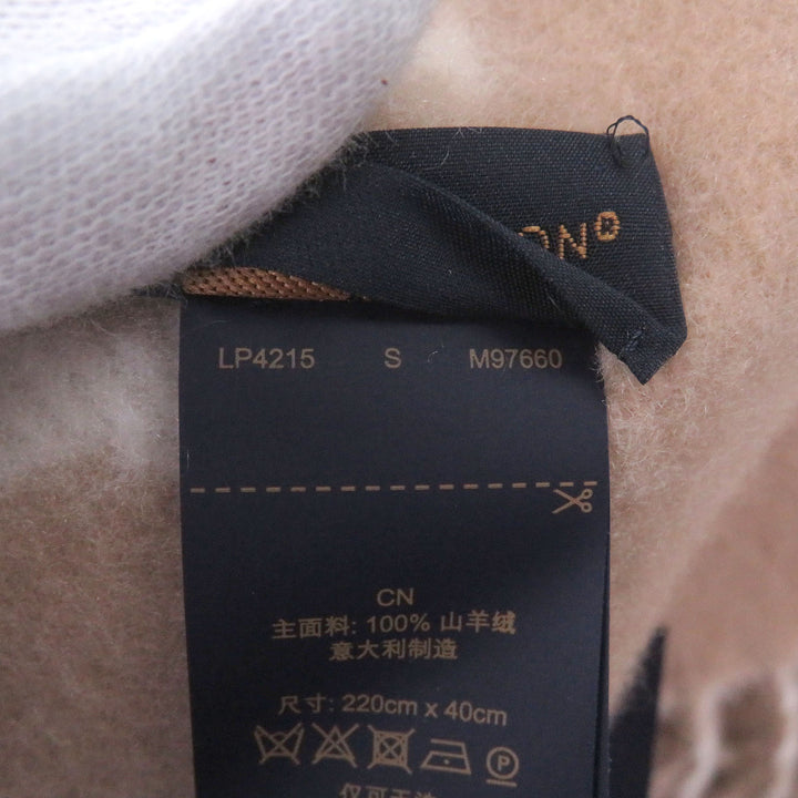 極美品□LOUIS VUITTON ルイヴィトン 2025年製 M97660 マフラー・レイキャビック クラウド カシミヤ100％ ベージュ イタリア製 正規品