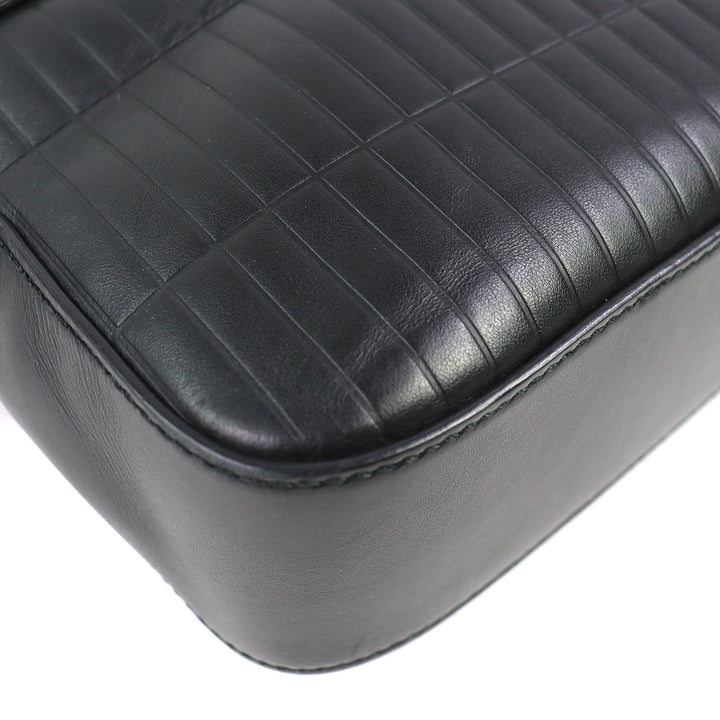 美品△Dunhill ダンヒル ローラガス トップハンドルバッグ ロゴ エンボス カーフレザー 2WAY ショルダーバッグ ブラック 伊製 メンズ