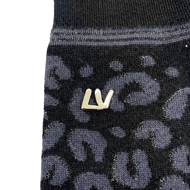 極美品▲LOUIS VUITTON ルイヴィトン M58357 ゴン マイユ レオパード カシミヤ シルク LVロゴ ロング グローブ 手袋 正規品 レディース