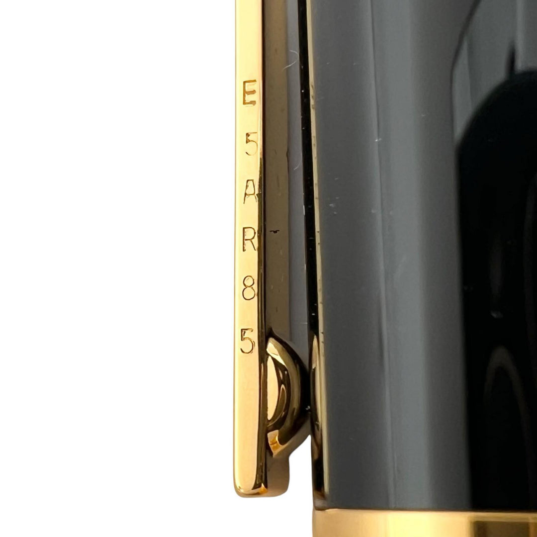 極美品▲Dupont デュポン FIDELIO フィデリオ ツイスト式 ボールペン 筆記具 ブラック ゴールド フランス製 メンズ 箱付き