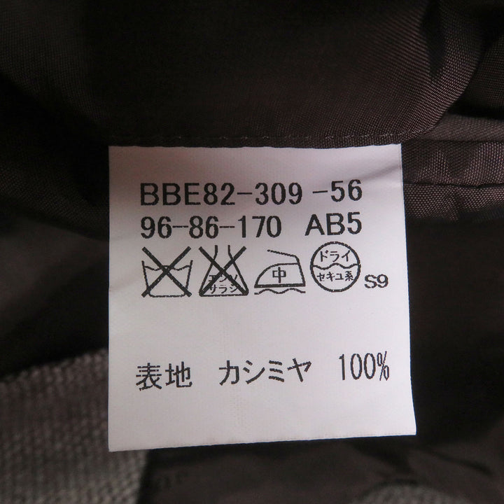美品□BURBERRY LONDON バーバリーロンドン カシミヤ100% シングル ツイードジャケット テーラードジャケット 96-86-170 日本製　正規品