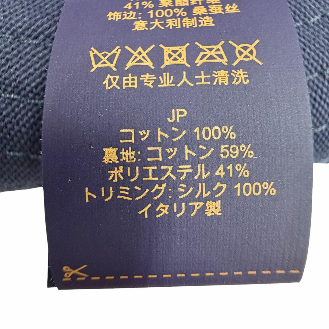 美品◇LOUIS VUITTON ルイヴィトン 2024年製 M7496S バケットハット LVストライプ 裏モノグラム レザー使い ハット 正規品 定価145200円