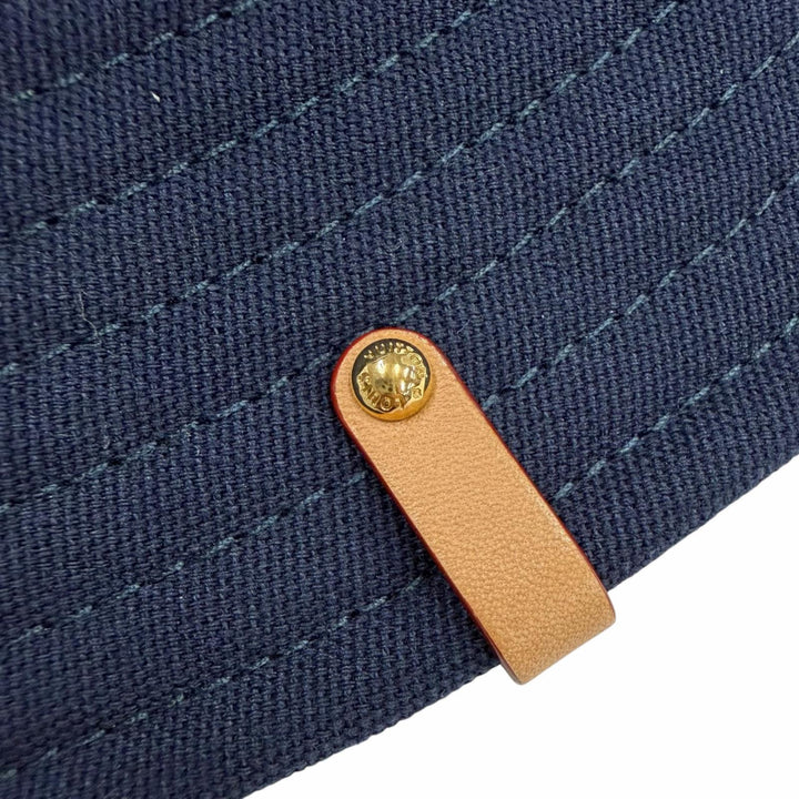 美品◇LOUIS VUITTON ルイヴィトン 2024年製 M7496S バケットハット LVストライプ 裏モノグラム レザー使い ハット 正規品 定価145200円