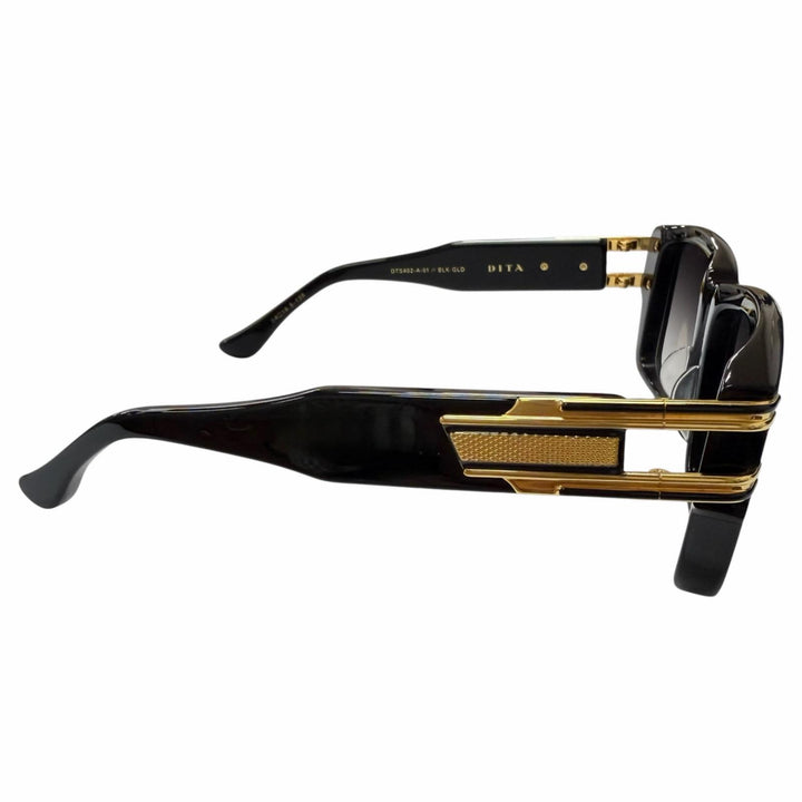 極美品□DITA ディータ DTS402 GRANDMASTER-TWO 10years LIMITED EDITION 198/1000 サングラス ブラック ゴールド 54□18.5-138 日本製