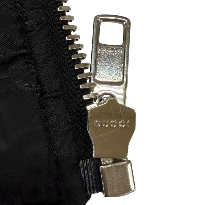 極美品★GUCCI グッチ 761703 ウール混 インターロッキングG 切替デザイン ツイード ボンバージャケット ブラック ベージュ IT 40 正規品