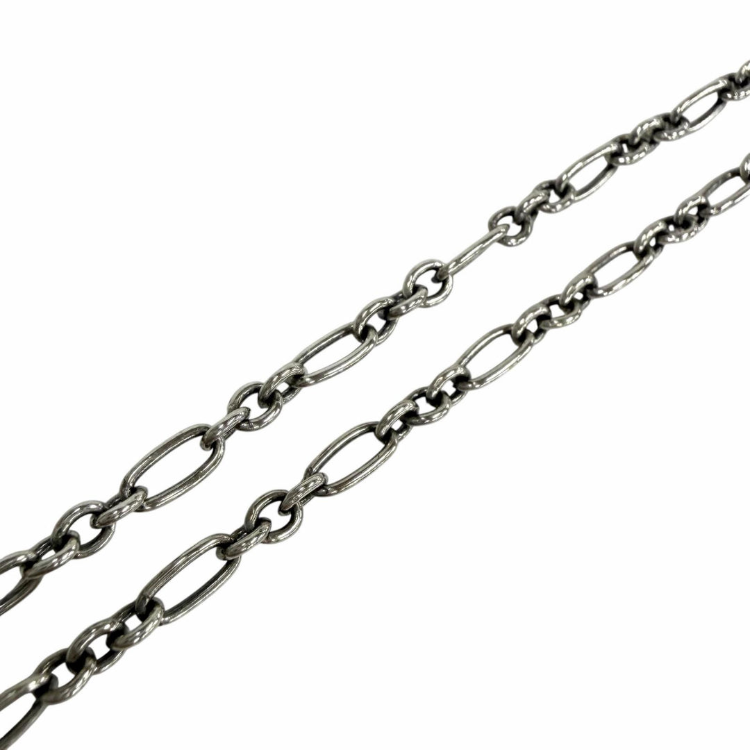 美品◇Georg Jensen ジョージジェンセン 1994 925 ガーネット イヤーネックレス ペンダント シルバー レッド系 重量11.04g レディース