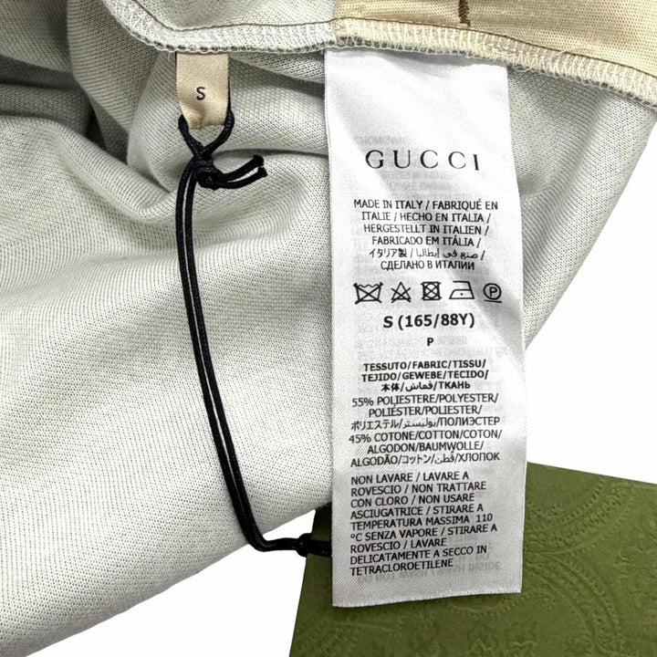 未使用品★GUCCI グッチ 2022年製 678689 インターロッキングG 総柄 ウェブライン ワンピース ブラウン S イタリア製 正規品 レディース