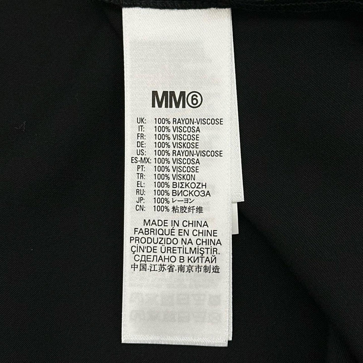 未使用品▲MM6 Maison Margiela エムエムシックス メゾンマルジェラ 2024年製 M60488 ロゴ刺繡 ワンピース 14 レディースSサイズ相当