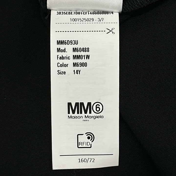 未使用品▲MM6 Maison Margiela エムエムシックス メゾンマルジェラ 2024年製 M60488 ロゴ刺繡 ワンピース 14 レディースSサイズ相当