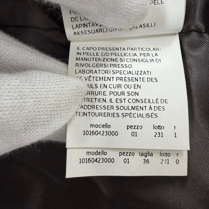 極美品☆Max Mara マックスマーラ 10160423000 カシミヤ キャメル 白タグ 袖口ファー付 ベルテッドコート ブラウン 36 イタリア製 正規品