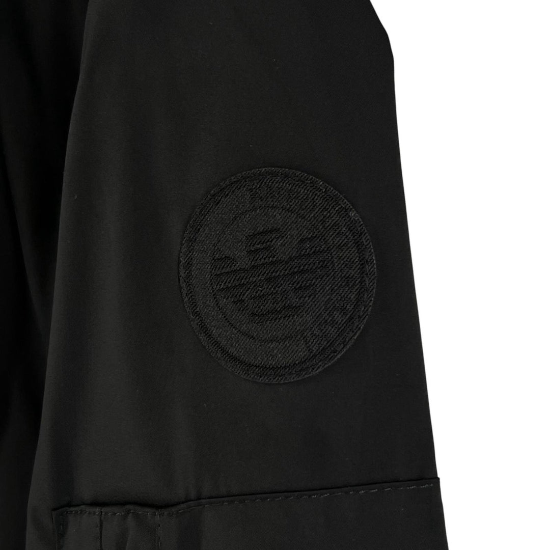 極美品▲EMPORIO ARMANI エンポリオ アルマーニ 3Y1G07 黒タグ ロゴボタン 3WAY ジャケット ベスト ブラック S 正規品 メンズ