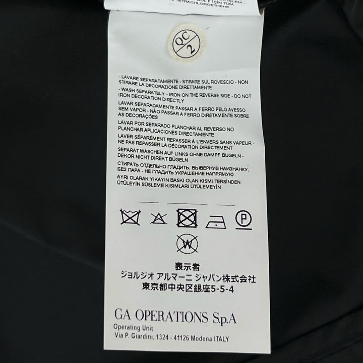 極美品▲EMPORIO ARMANI エンポリオ アルマーニ 3Y1G07 黒タグ ロゴボタン 3WAY ジャケット ベスト ブラック S 正規品 メンズ